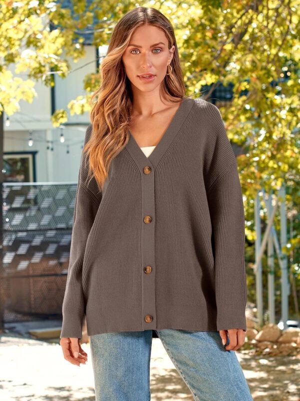 LILLUSORY Women’s Cardigan 2023 Open Front Oversized Button Lightweight ...